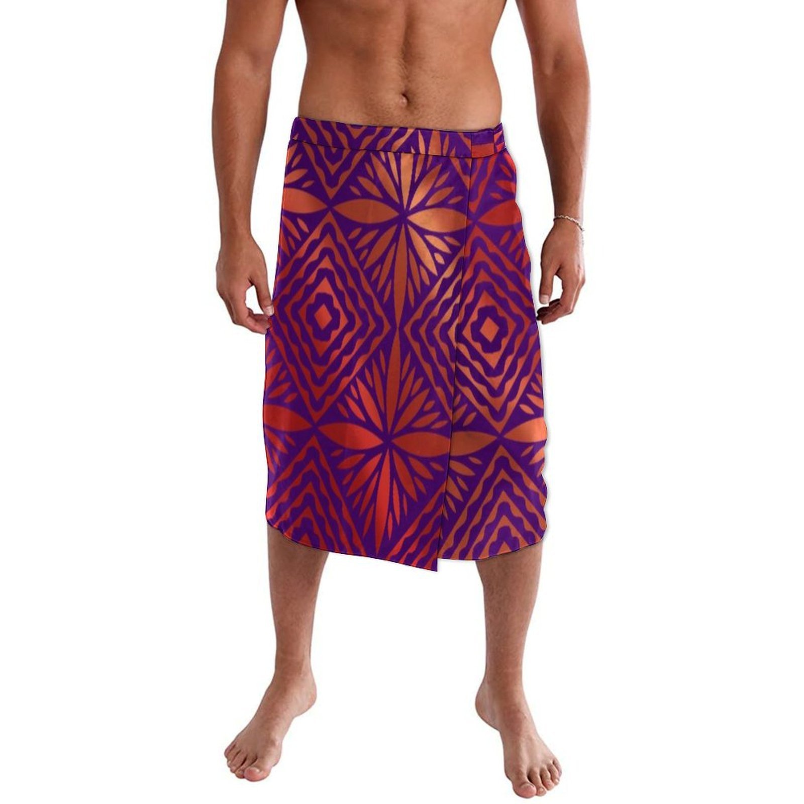 Sarong Men Wrap - Neuer polynesischer Samoa-Fiji-Strandwickelrock, Hawaii-Inseln Lavalaivaiefaiega, maßgeschneiderter