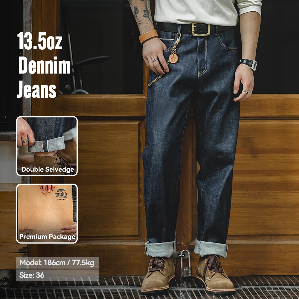 Levis Jeans 501 - Maden Vintage 13,5 Unzen schwere Selvedge