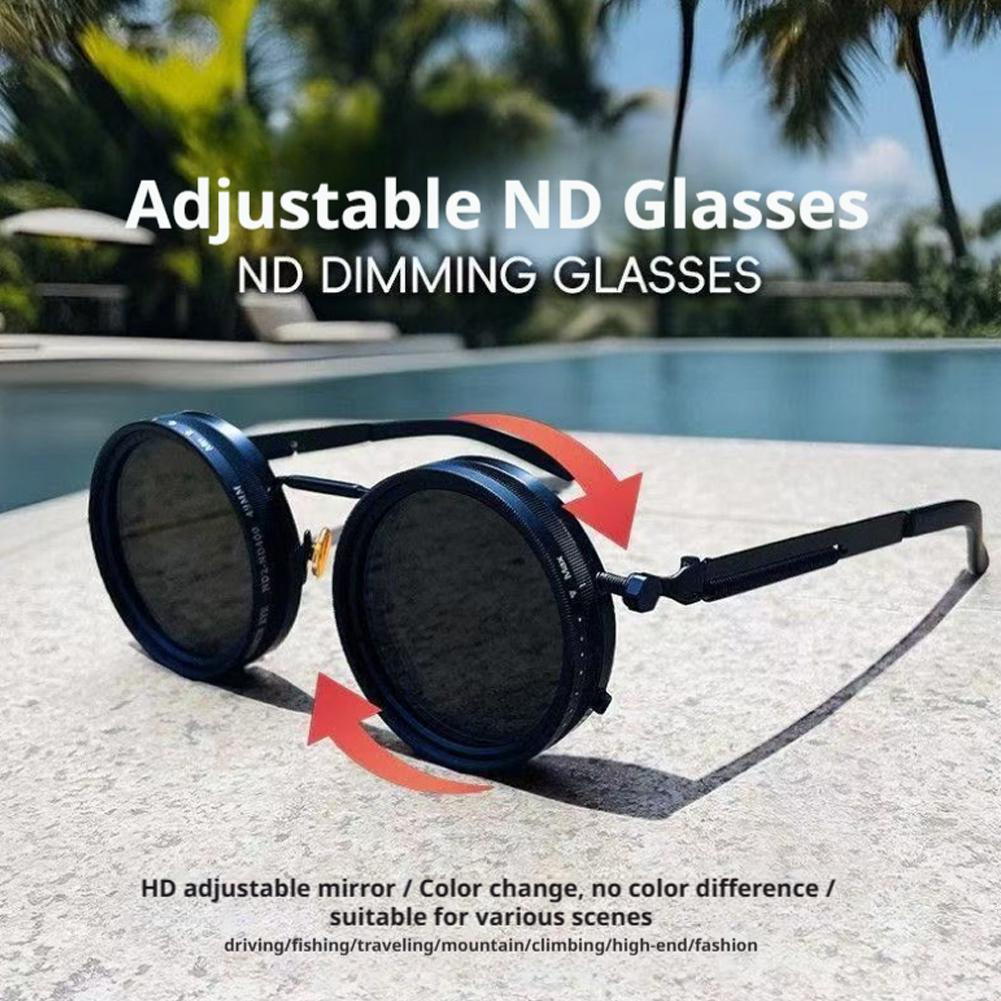 Sunglasses Aviator Polarized - Verstellbare ND Polarisierte Sonnenbrille - Luftfahrt-Aluminium-Magnesium-Rahmen