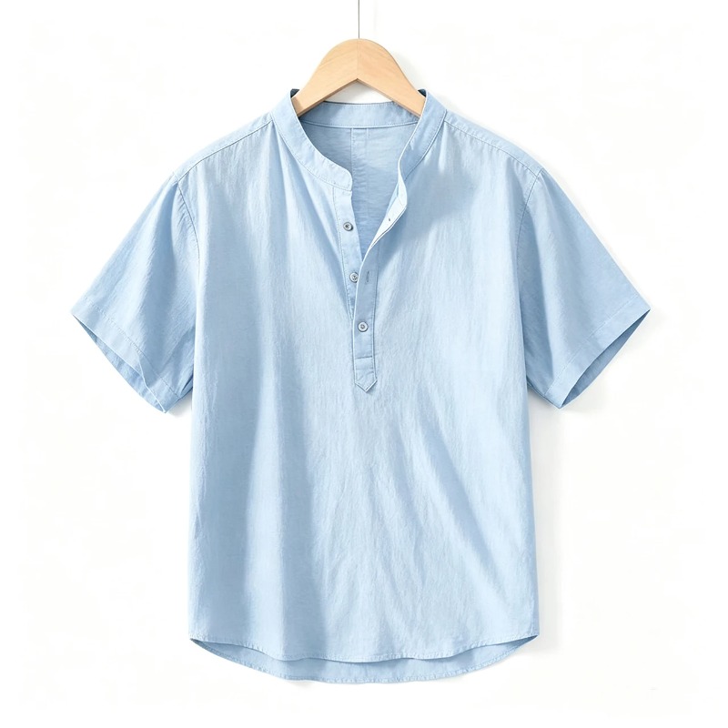 Sommer Herren Kurzarm-Hemden E – Linen Shirt Breathable Bewertung und Preis