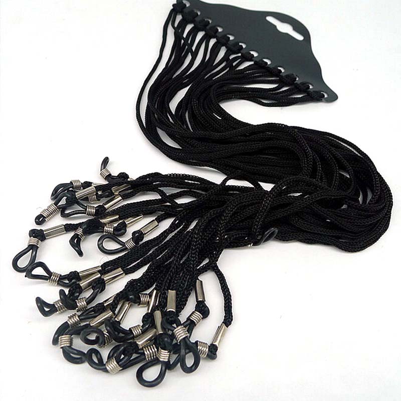 12 teile/satz Schwarz Nylon Sc – Sunglass Retainer Cord Bewertung und Preis