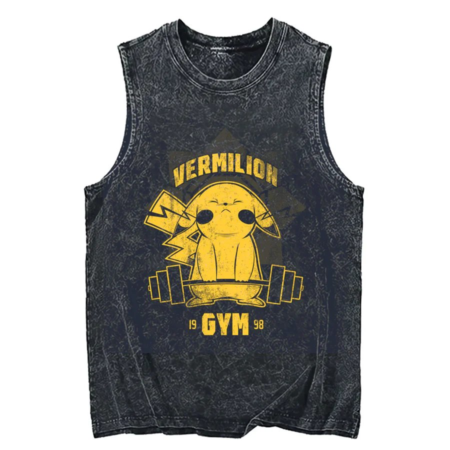 2026 Pokemon Pikachu Acid Wash – Tank Top Muscle Bewertung und Preis