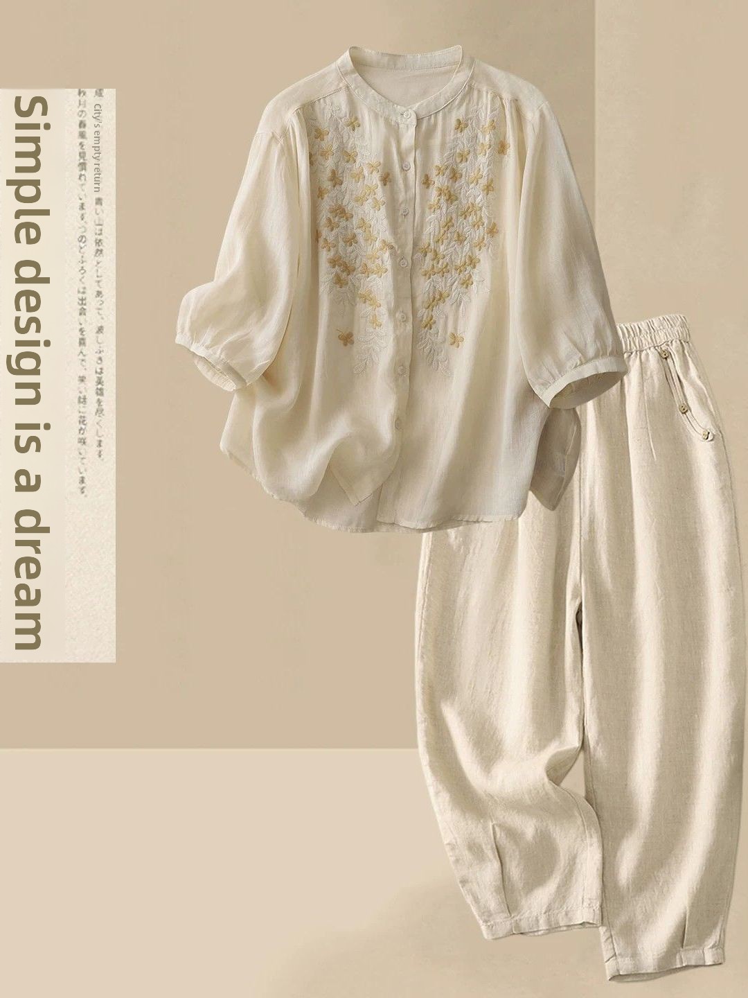 Sommerliches Freizeit-Set aus  – Linen Shirt Breathable Bewertung und Preis