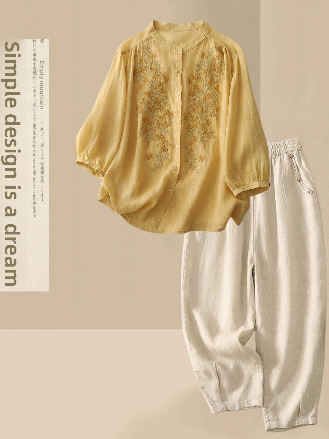 Sommerliches Freizeit-Set aus  – Linen Shirt Breathable Bewertung und Preis