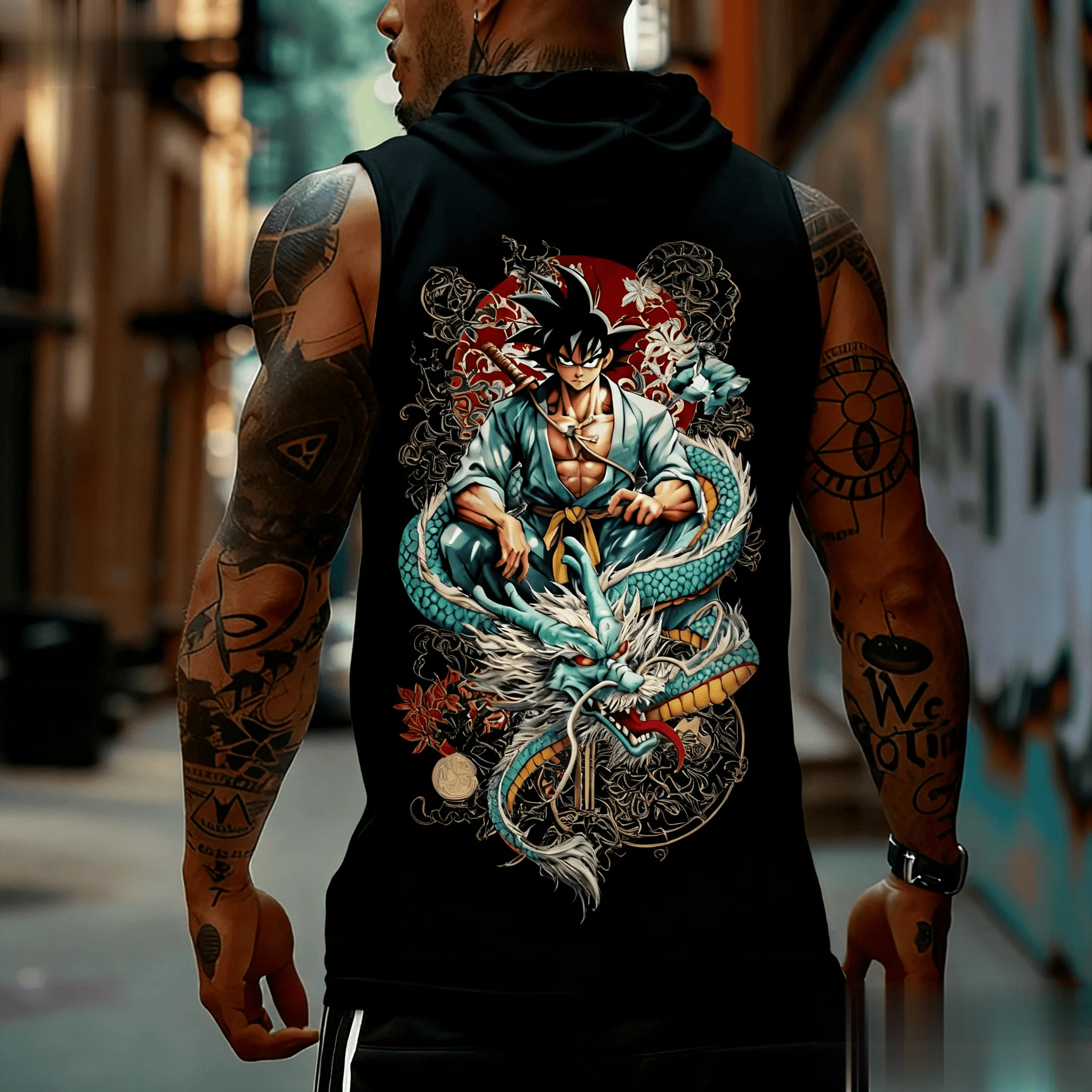 Dragon Ball Goku Anime Männer  – Tank Top Muscle Bewertung und Preis
