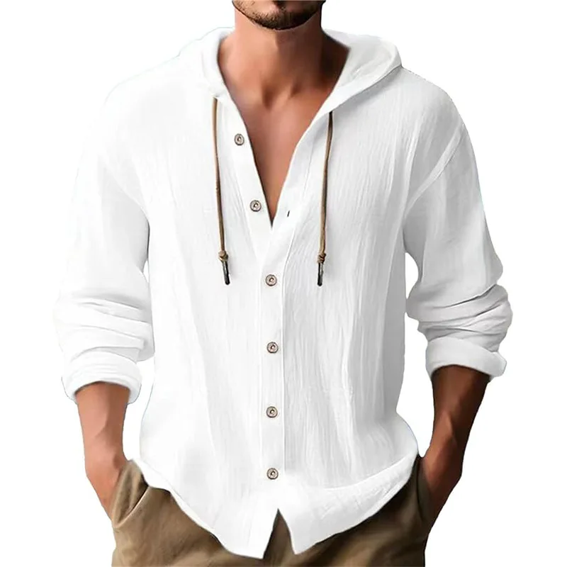 Einfarbiges, lässiges Langarmh – Short Linen Drawstring Bewertung und Preis